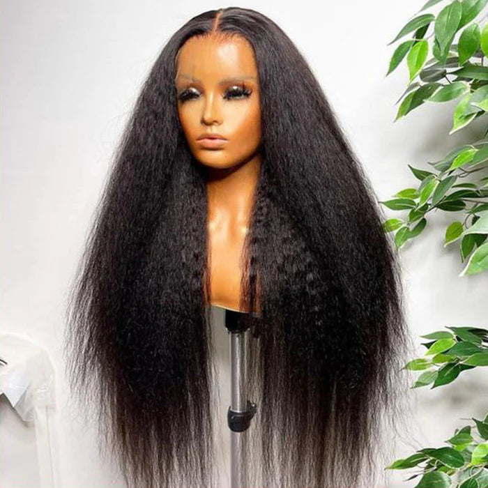 Kinky Straight 7*5 Bye Bye Knots Glueless Wigs