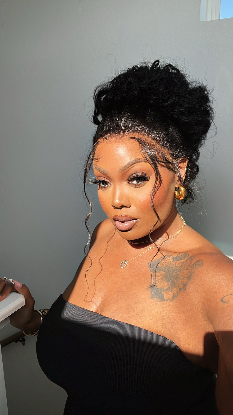 Invisi drawstring 360 loose deep wave wig