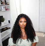4C Edge Hairline Deep Wave 13x4 HD Lace Front Wig with Curly Edges Baby Hair